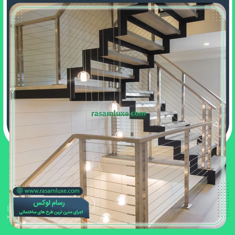 قیمت نرده کابلی استیل + نرده سیم بکسلی استیل