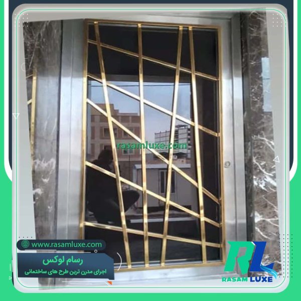 قیمت درب اسیتل ورودی لابی مازندران