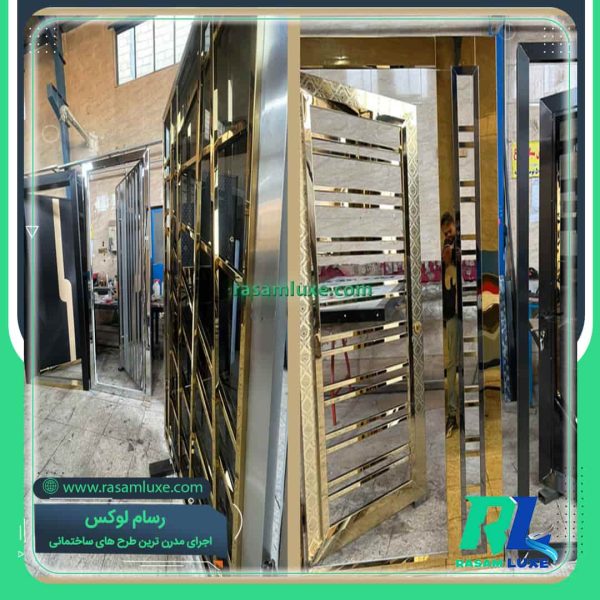 قیمت درب استیل طلایی تک لنگه ضد سرقت