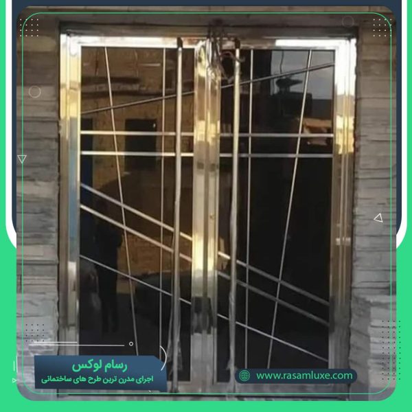 درب استیل رسام لوکس ورودی لابی