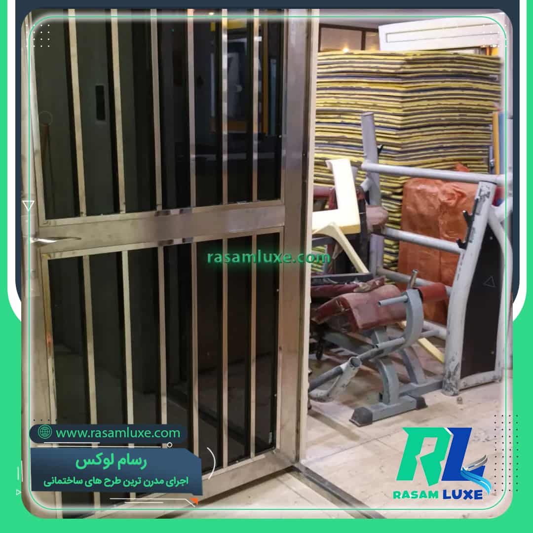 قیمت درب استیل تک لنگه حفاظی