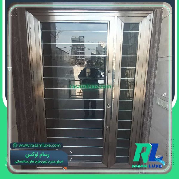 قیمت درب استیل تک لنگه ورودی لابی تهران