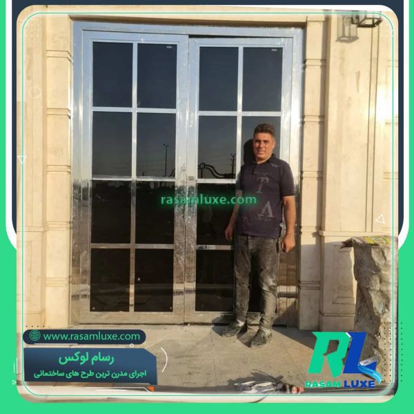 درب استیل ضد زنگ ورودی لابی ضد سرقت