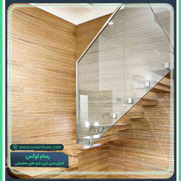 ساخت پله دوبلکس معلق چوبی