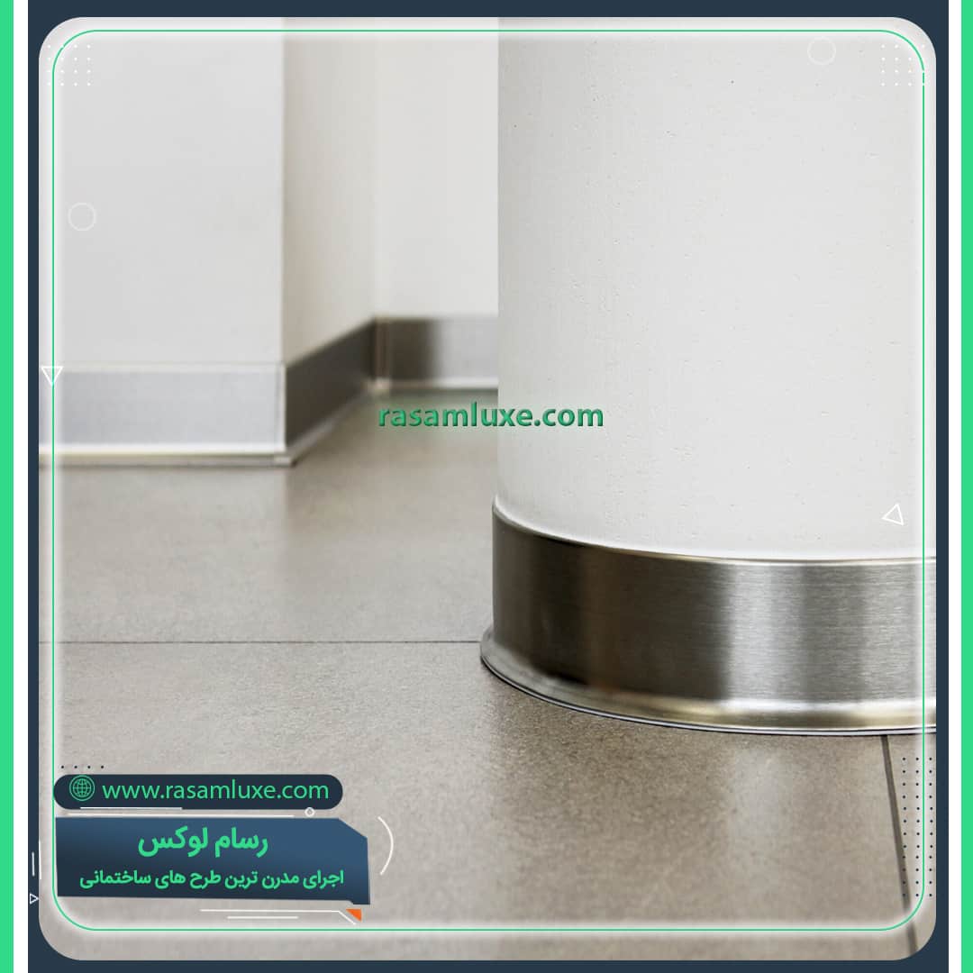 قرنیز استیل ستون گرد