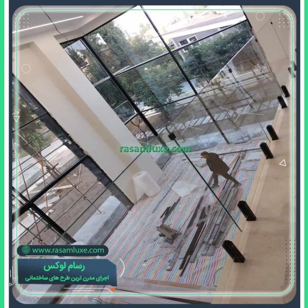 قیمت هندریل شیشه ای راه پله