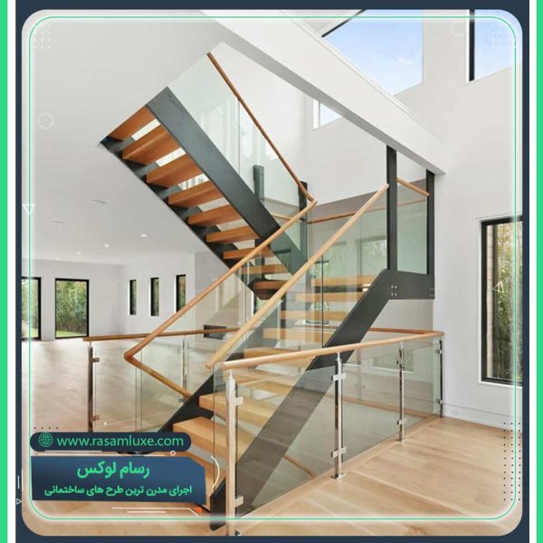 راه پله دوبلکس دو محور