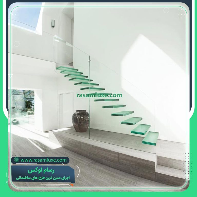 قیمت پله شیشه ای + پله شیشه ای دوبلکس + پله شیشه ای گرد