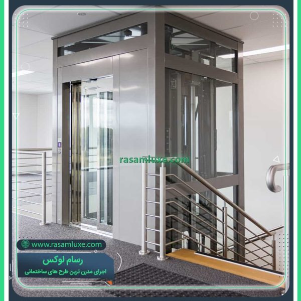 نصب آسانسور شیشه ای کوچک