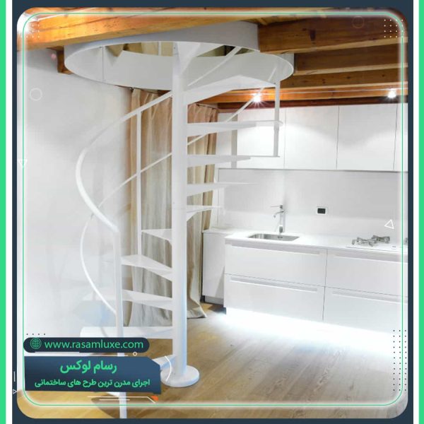 نصب راه پله ماپیچ حول محور تهران