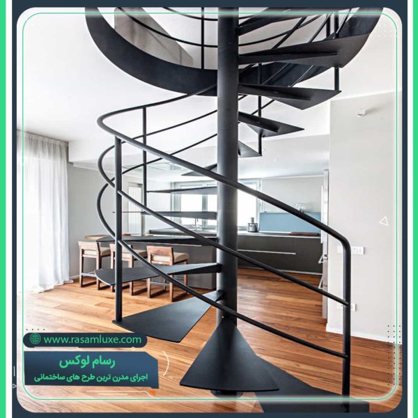 راه پله پیچ آهنی