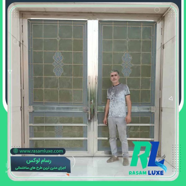 شیک ترین درب استیل ورودی تالار