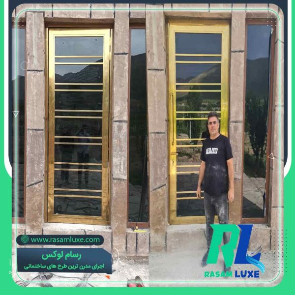 اجرای درب استیل ورودی ویلا