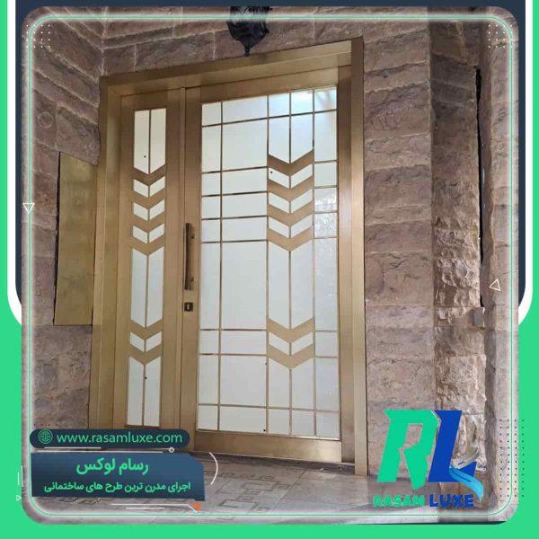 ساخت درب استیل ورودی ویلا شمال