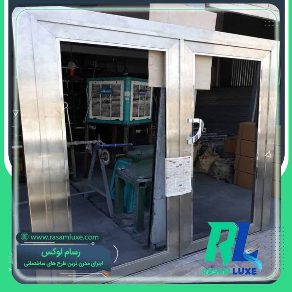 ساخت درب استیل ورودی دولنگه