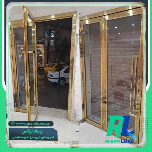 قیمت اجرای ساخت درب استیل ورودی مغازه