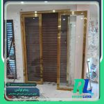 5- پروژه ساخت درب استیل ورودی مغازه شیرینی فروشی