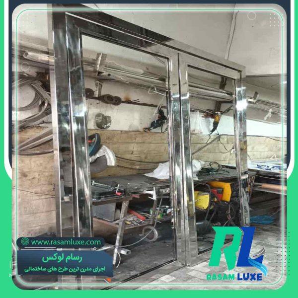 پروژه درب ورودی مجتمع 1 6- پروژه ساخت درب استیل ضد سرقت مجتمع تجاری